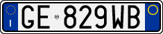 License plate of Italy, Cars (1994 year series)