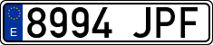 License plates of Spain, Ordinary (2000)