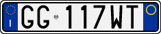 License plate of Italy, Cars (1994 year series)