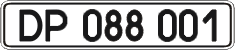 License plate Ukraine, Diplomatic