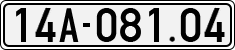 License plate of Vietnam, Cars