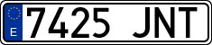 License plates of Spain, Ordinary (2000)