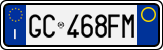 License plate of Italy, Cars (1994 year series)