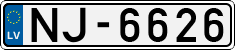 License plate of Latvia, Regular car plates