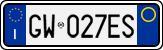 License plate of Italy, Cars (1994 year series)