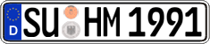 German license plate, Regular plates