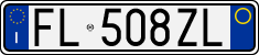 License plate of Italy, Cars (1994 year series)