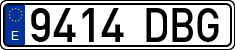 License plates of Spain, Ordinary (2000)