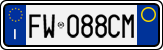 License plate of Italy, Cars (1994 year series)