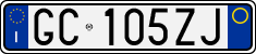 License plate of Italy, Cars (1994 year series)