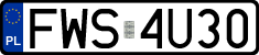 License plates of Poland, Regular car plates