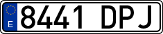 License plates of Spain, Ordinary (2000)