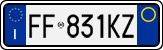License plate of Italy, Cars (1994 year series)