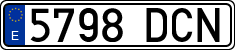 License plates of Spain, Ordinary (2000)