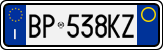 License plate of Italy, Cars (1994 year series)