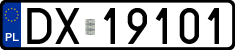 License plates of Poland, Regular car plates