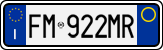 License plate of Italy, Cars (1994 year series)