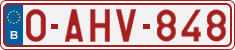 License plate of Belgium, Regular plates (2010)