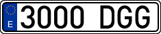 License plates of Spain, Ordinary (2000)