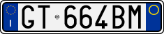 License plate of Italy, Cars (1994 year series)