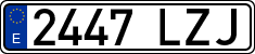 License plates of Spain, Ordinary (2000)