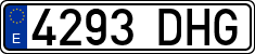 License plates of Spain, Ordinary (2000)