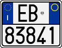 License plate of Italy, Motorcycles (1994 year series)