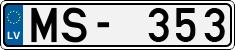 License plate of Latvia, Regular car plates