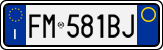 License plate of Italy, Cars (1994 year series)