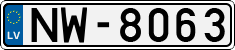 License plate of Latvia, Regular car plates