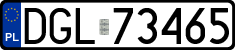 License plates of Poland, Regular car plates