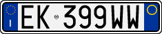 License plate of Italy, Cars (1994 year series)