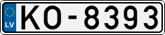 License plate of Latvia, Regular car plates