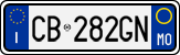 License plate of Italy, Cars (1994 year series)