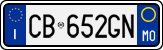 License plate of Italy, Cars (1994 year series)