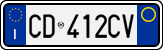 License plate of Italy, Cars (1994 year series)