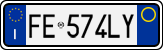 License plate of Italy, Cars (1994 year series)