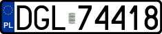 License plates of Poland, Regular car plates