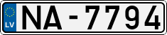 License plate of Latvia, Regular car plates