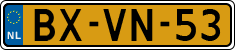 License plate of the Netherlands, Heavy Commercial Vehicles (1994 system)