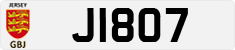 License plate of Jersey, Regular plates (J123456)
