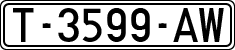 License plates of Spain, 1971 year series