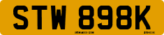 License plate of the United Kingdom, 1963 year system