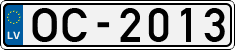 License plate of Latvia, Regular car plates