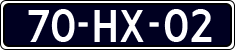 License plate of the Netherlands, Cars