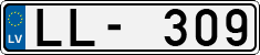 License plate of Latvia, Regular car plates