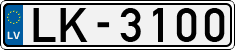 License plate of Latvia, Regular car plates