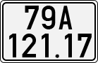 License plate of Vietnam, Cars