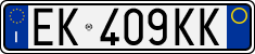 License plate of Italy, Cars (1994 year series)
