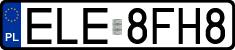 License plates of Poland, Regular car plates
